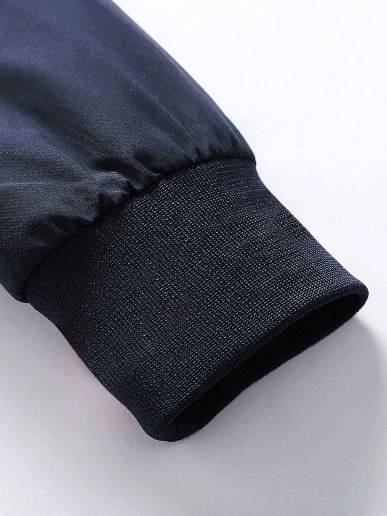 TAGAS Men's Regular Jacket Fit For Casual Wear || Latest Stylish Jacket For Men ||Regular Fit Zip-Up Casual jacket|| bomber jacket for men(MJ-9015) (L, NAVY)